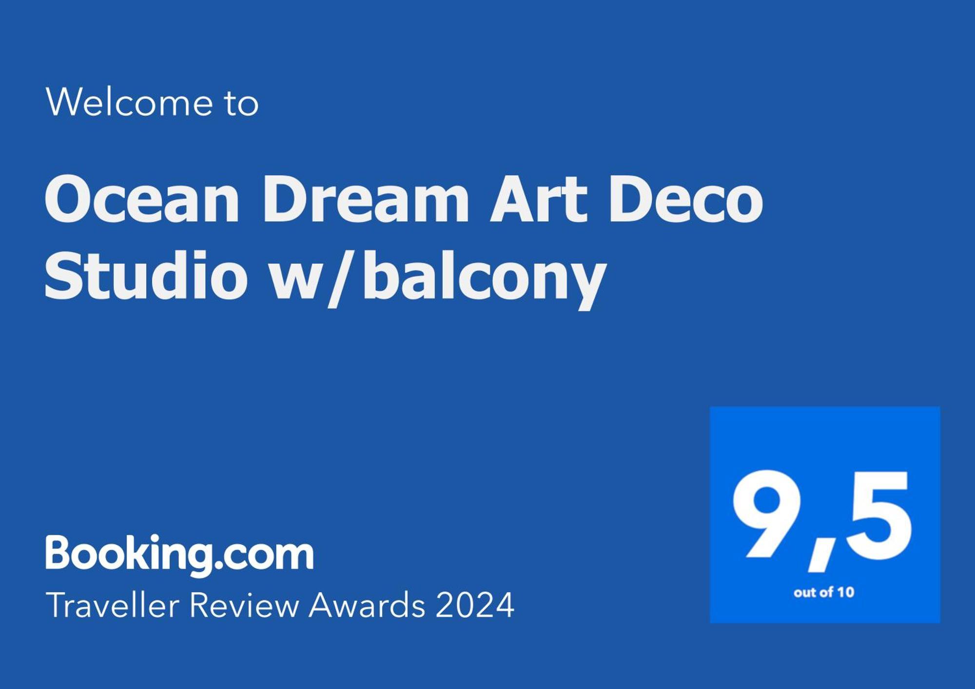 OCEAN DREAM ART DECO STUDIO W/BALCONY, КАБАРЕТЕ **